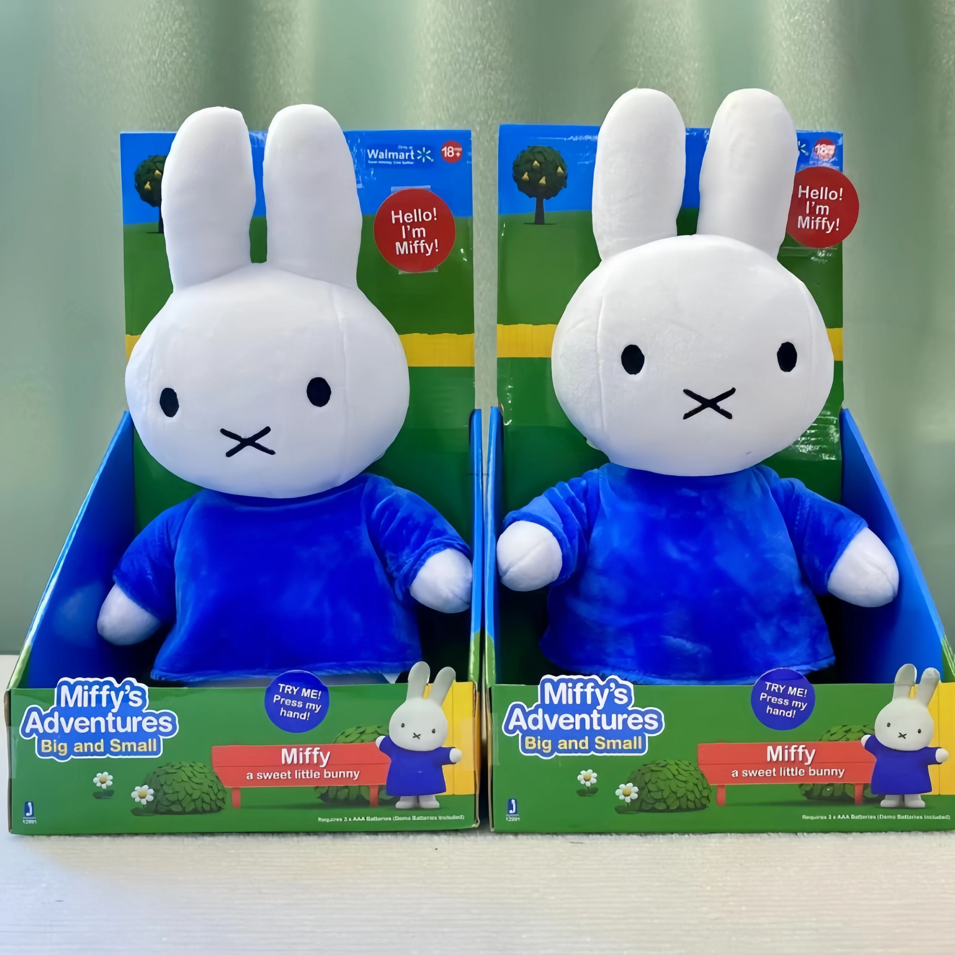 Miffy Adventures Talking Bunny Plush Boxed Interactive Press Hand Speak Soft Stuffed Toy Birthday Christmas Nice Gift Home Decor