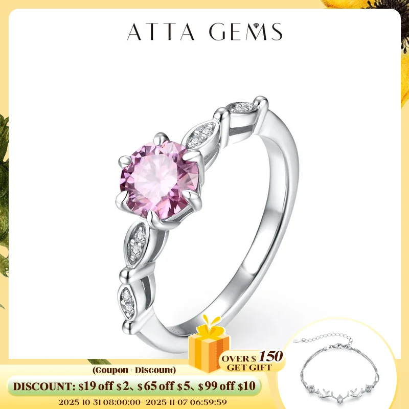 

Бриллиантовое кольцо из серебра 925 пробы с роскошным муассанитом