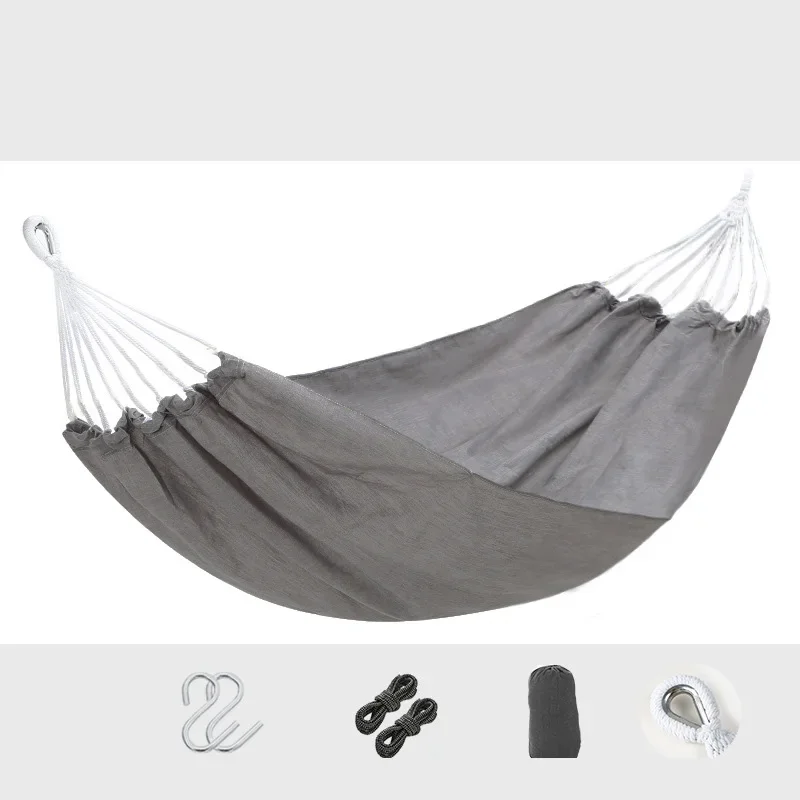 Outdoor Camping Picnic Spring Outing Hammock Convenient Solid Color Camping Equipment For Family Fun