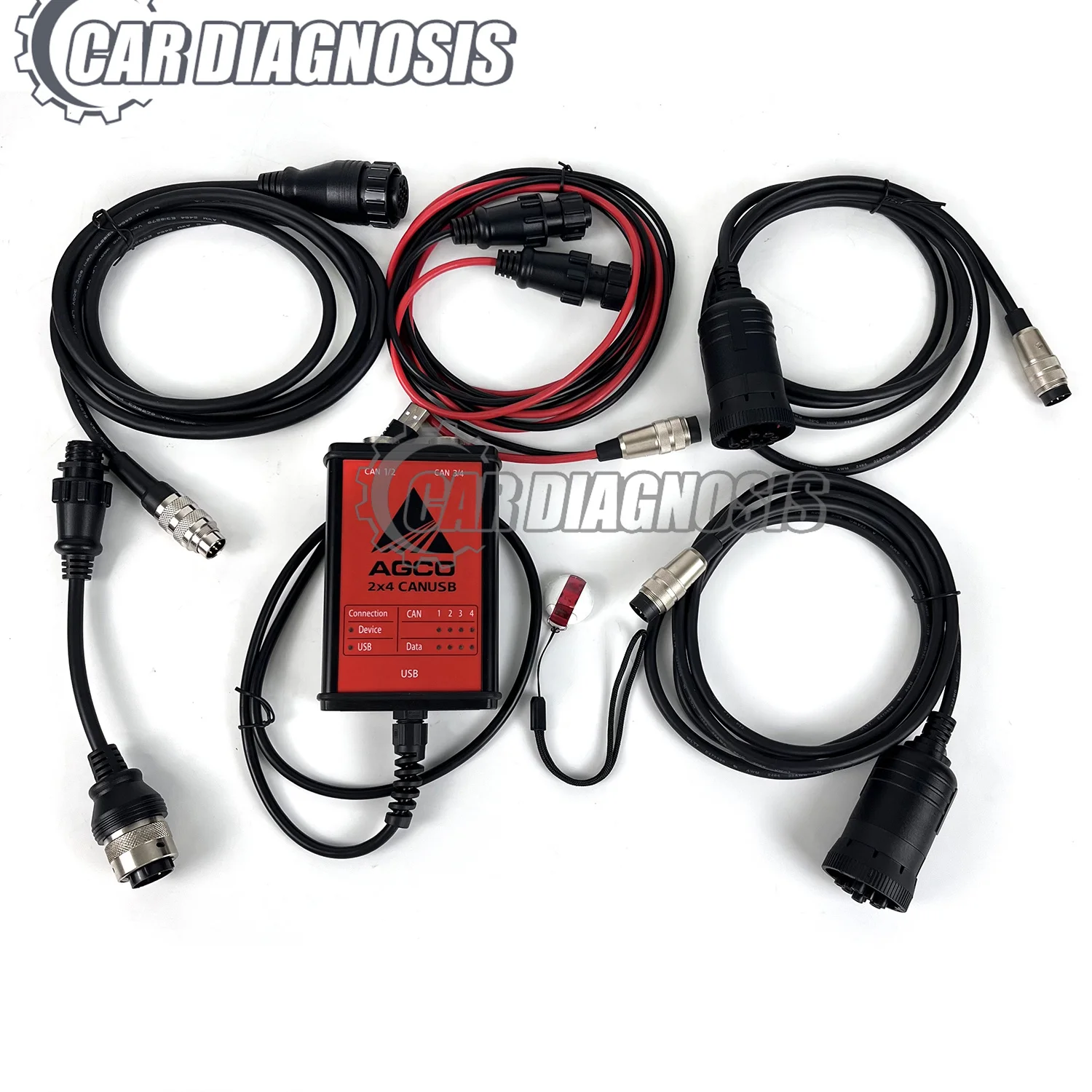 Para kit de diagnóstico agco (canusb) interface agco edt canusb para ferramenta de diagnóstico agrícola com dongle chave