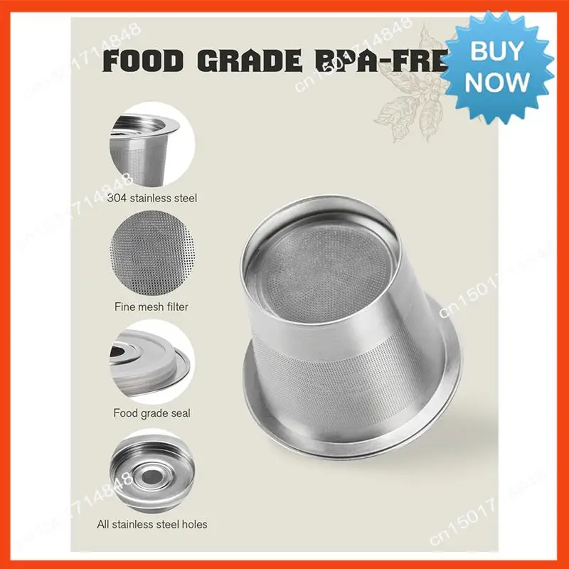 BISM 재사용 가능한 K 컵 및 커피 포드 Keurig 용 스테인레스 스틸 리필 형 K 컵 금속 K 컵 커피 포드 커피 양조 액세스