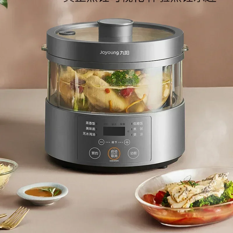 Joyoung panela de arroz a vapor 3l, forro de vidro de reserva inteligente, multifuncional, panela de arroz elétrica 220v