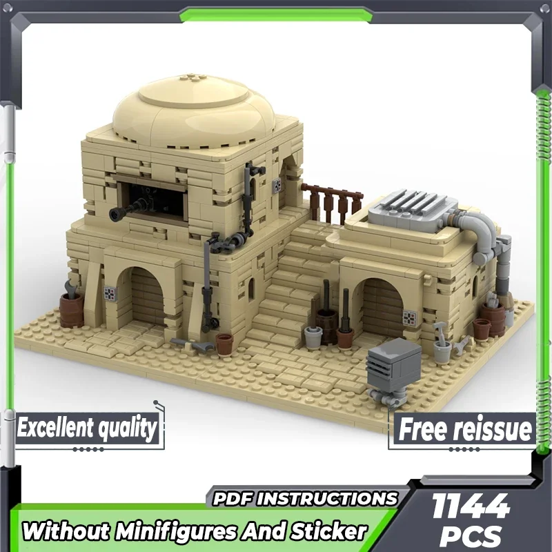 Bloques de construcción Moc para niños, juguete de ladrillos para armar Casa del desierto, serie Popular Star Movie, ideal para regalo de Navidad