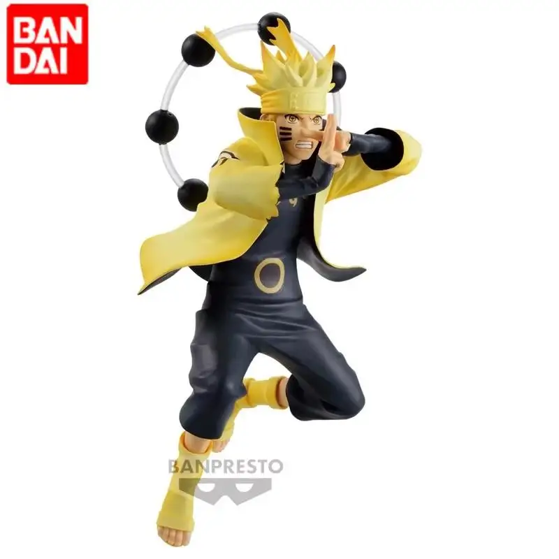 Naruto bandai banpresto shippuden vibração estrelas rikudousennin modo uzumaki modelo original pvc figura periférica brinquedo coleção