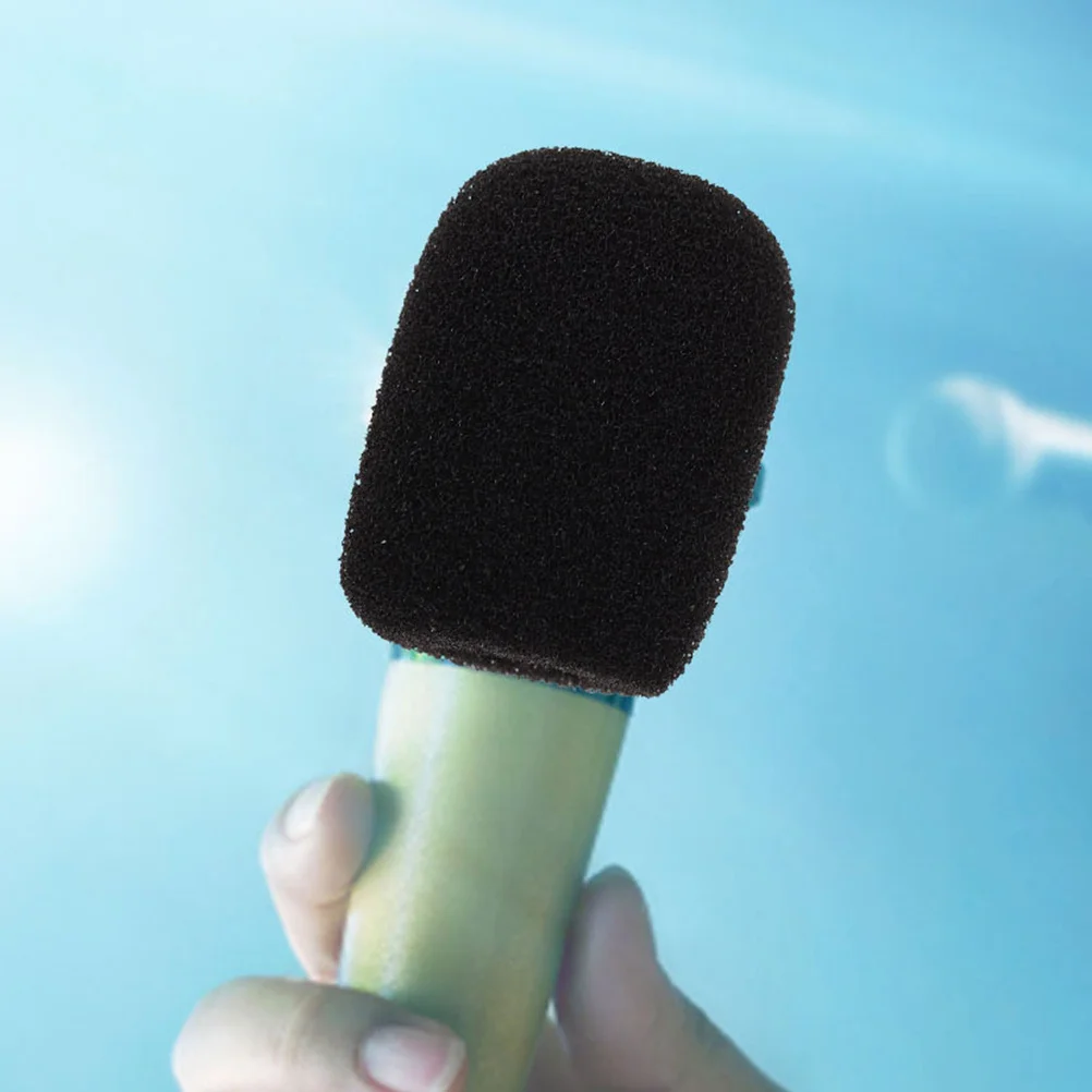 

8Pcs Microphone Covers Durable Sponge Thickened Mic Covers Simple Color for Ktv Party Conference Stage Performance Handheld Mic