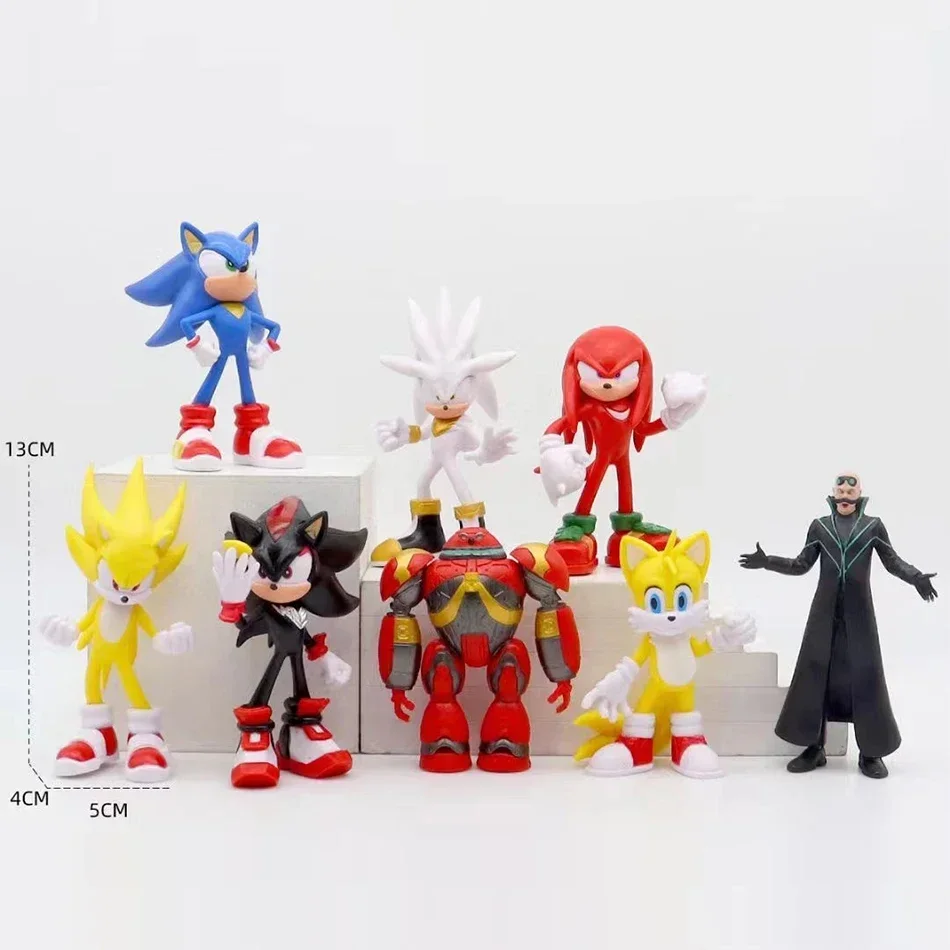 680g grande sonic figura de ação caudas legal bonito kawaii personagem dos desenhos animados figura brinquedo boneca modelo decoração para presentes aniversário do miúdo