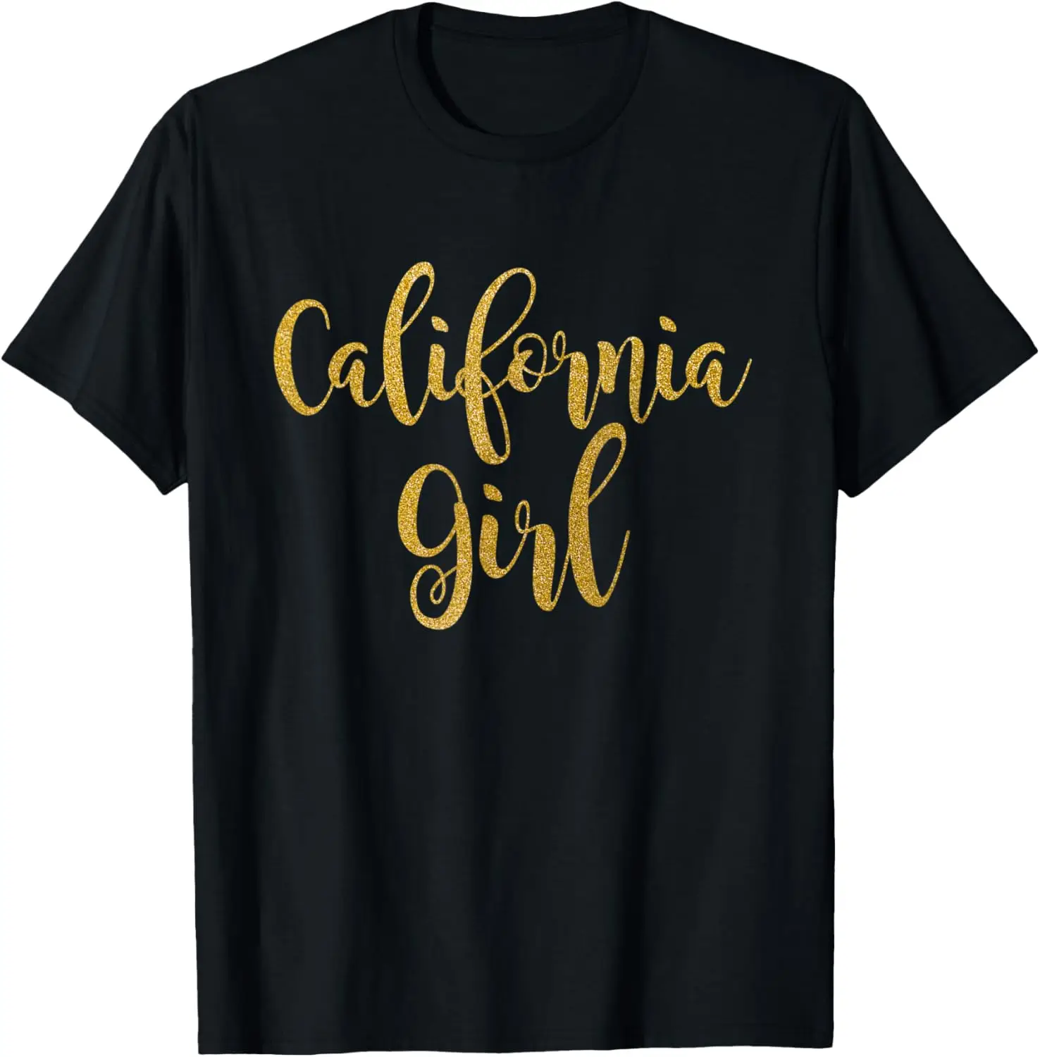 Cali Tee Girls Brush Lettering Cute California Girl T-Shirt