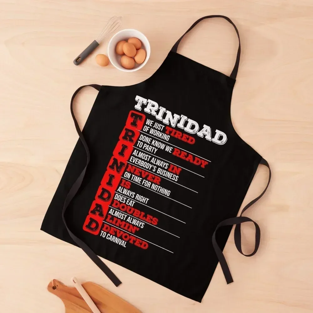 

The Meaning Of Trinidad - Trini To De Bone, Trinidad Slang, Trinidad And Tobago Apron Women Kitchen Apron