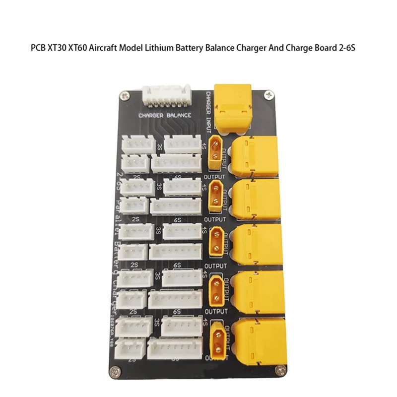 2X Lithium Battery Charging Board Parallel XT30 XT60 Plug 2‑6S Lithium Batteries For B6 Charger Electronic Components-A74Z