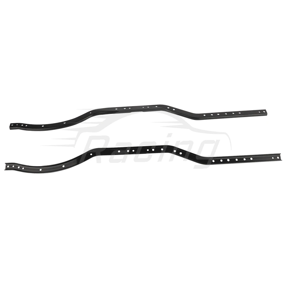Black Steel 6x6 Chassis Frame Rails For Axial SCX10 90046 90047 1/10 RC Crawler Car Parts