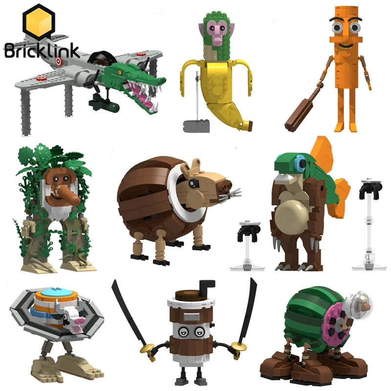 

Идеи Bricklink MOC Tung Tung Tung Sahur Tralalero Tralala Кирпичи DIY Итальянский Brainrot Животные Наборы Строительные Блоки Игрушки Подарок