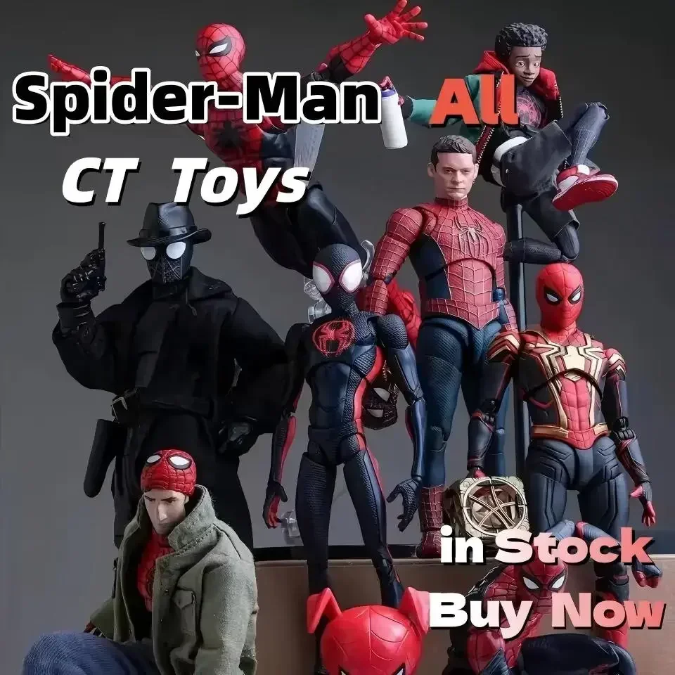 

Full Range In Stock CT Toys Anime Spiderman Ben Reilly Comic Ver Action Figure-The Amazing Spider-Man Collectible Toy Xmas Gift
