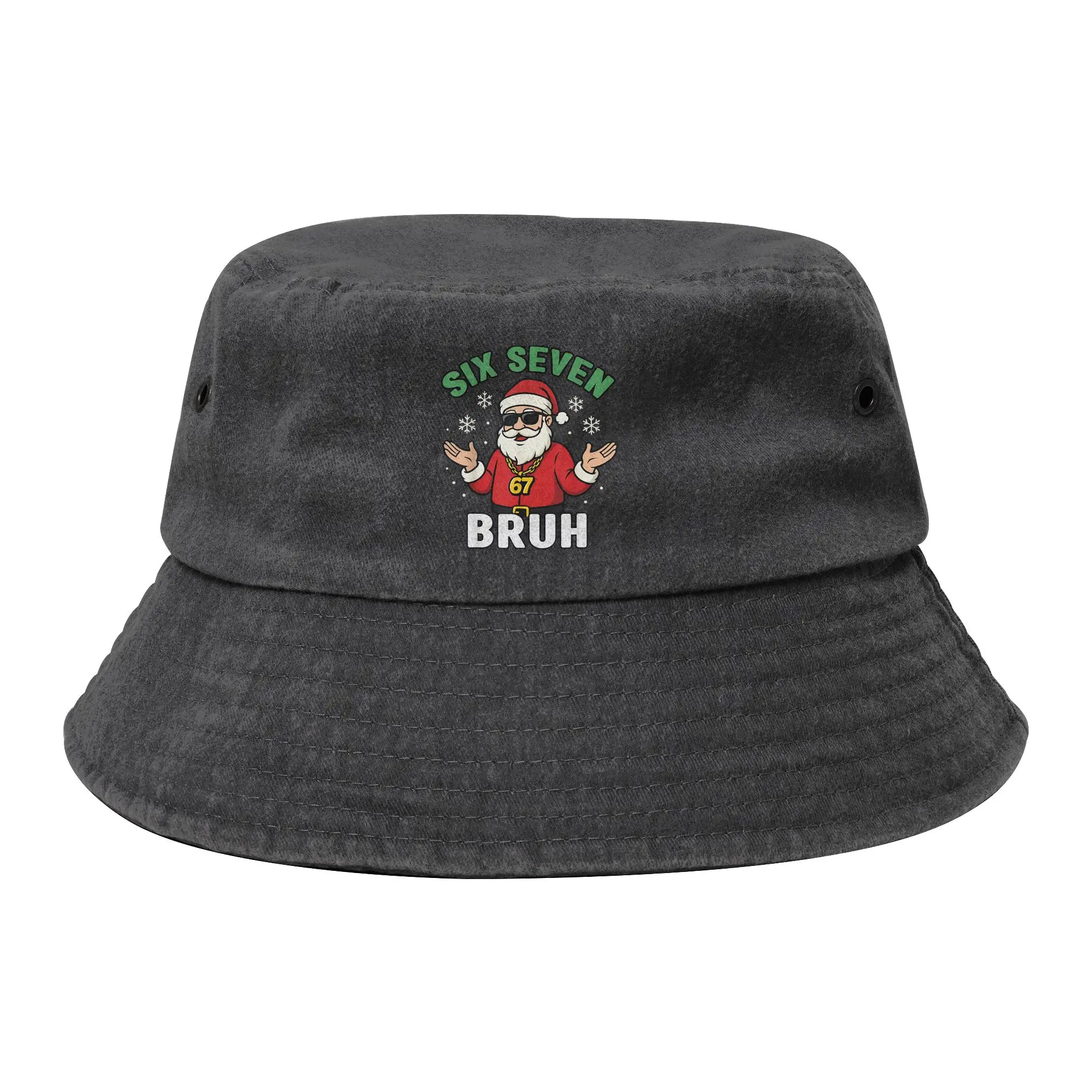 Six Seven 67 Christmas 6 7 Bucket Hats for Teen Vocation Distressed Denim Washed Floppy Hat Vacation Fishing Fisherman Cap