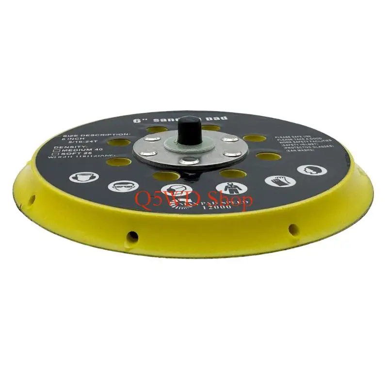 Q5WD 6inch 17 Hole Sanding Pad Plate For BO6030, BO6040, RO1 ES150 ET2, Sanders