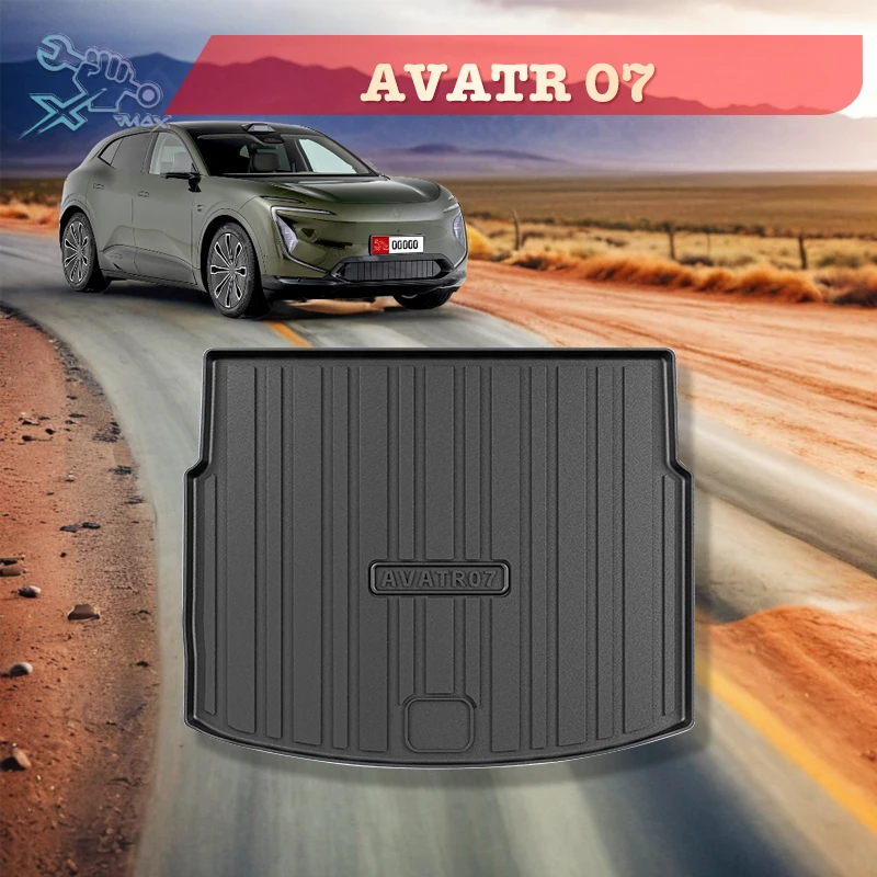 

For AVATR 07 2024 TPE Custom Fit Car Trunk Mat All Season Black Cargo Mat 3D Shaped Laser Measured Trunk Liners