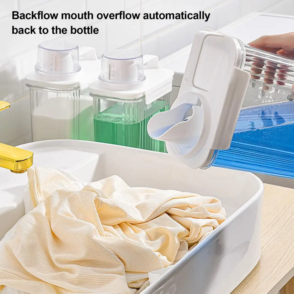 Dispensing Bottle Easy Pour Detergent Bottle Laundry Detergent Dispenser Bottle Set for Easy Pouring Organization for Storage