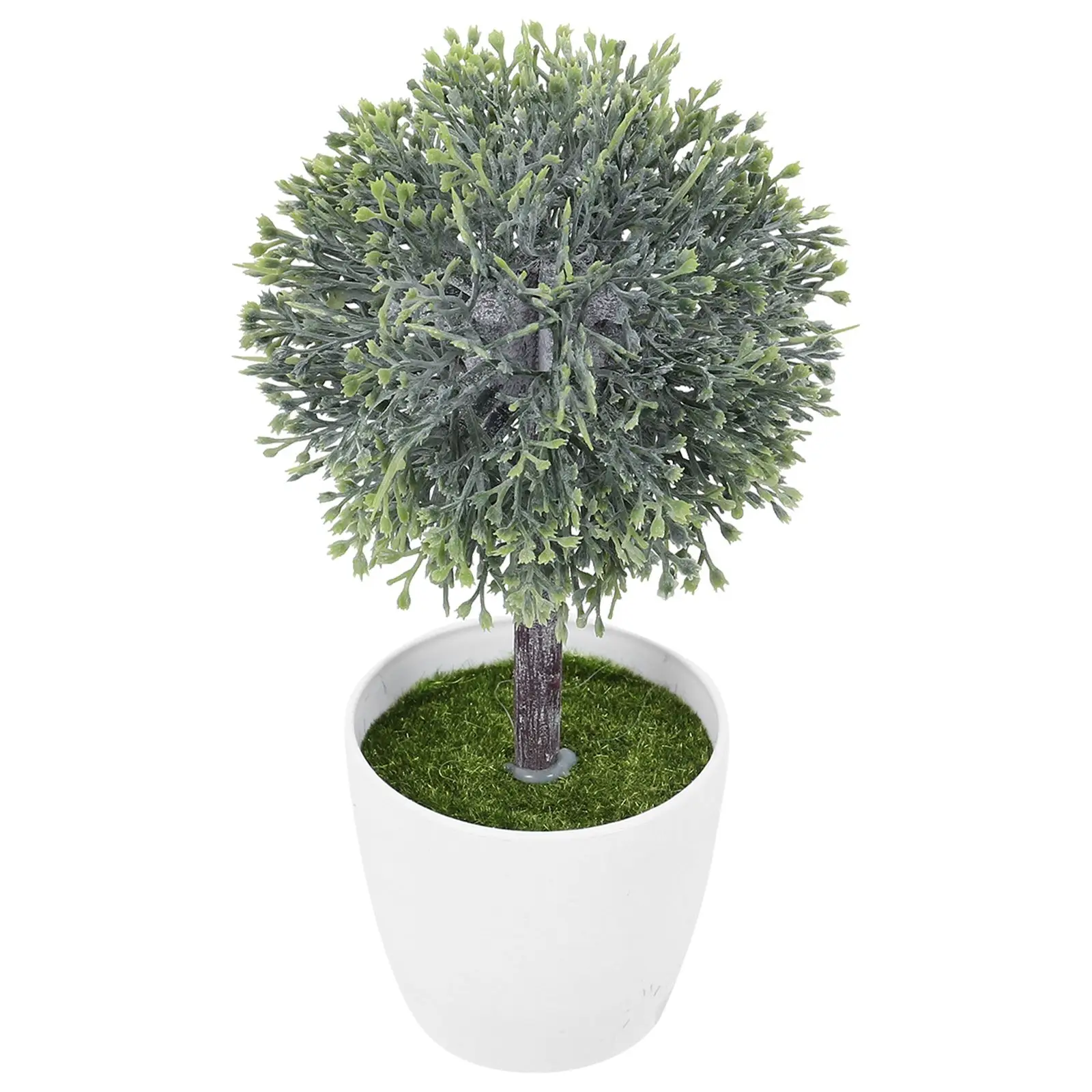 

Simulated Small Tree Ball Bonsai Artificial Plants Greenery Fake Plant Decor Desktop Retro Style Long Term Use Indoor