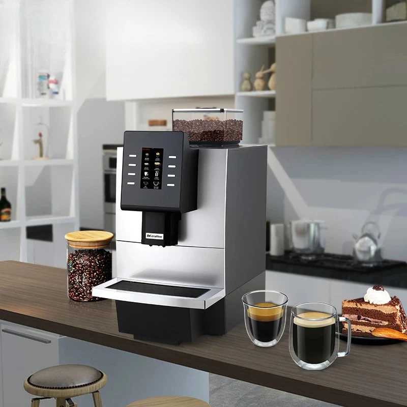 

Автоматическая эспрессо-машина с кофемолкой от зерен до чашки, черная кофеварка