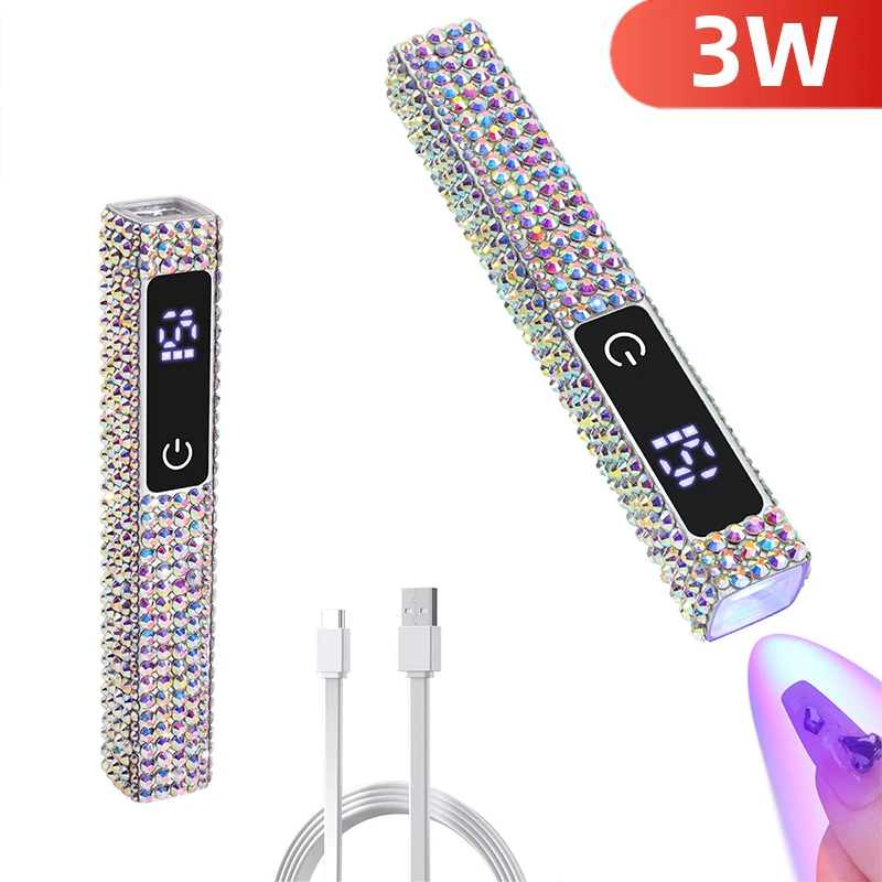 Portable Salon Quick Dry USB Nail Dryer Machine Professional UV LED Nail Lamp Diamond Mini Flashlight Pen Home Phototherapy Tool