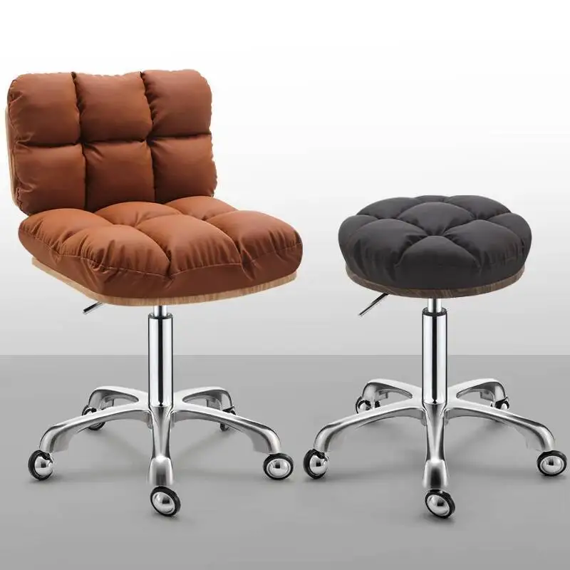 عجلة رفع الدورية مقعد مستدير ماكياج كرسي صالون الشعر كرسي بكرة كرسي مانيكير البراز Miss Schlaf자 Stuhl الأثاث لصالون التجميل AA #2