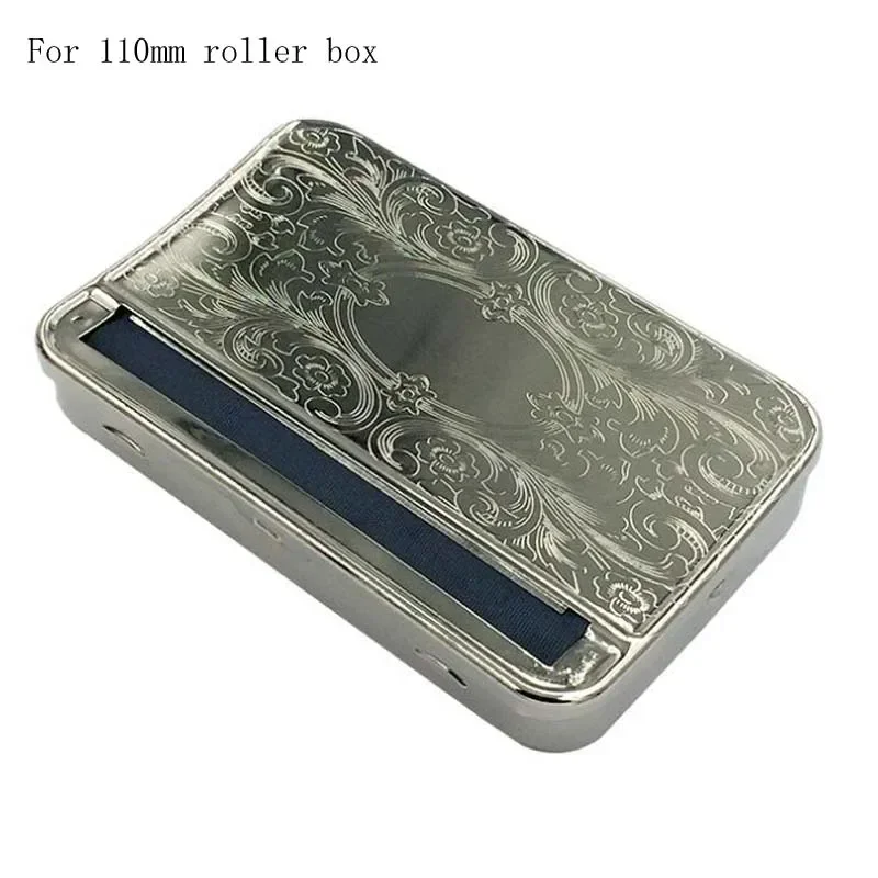 70mm/78mm/110mm Tobacco Rolling Papers Box Case Metal Automatic Cigarette Smoking Roller Machine Box Cigarette Accessories