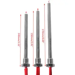 Estufa de pellets de madera de varilla caliente, 350W, 220V, 10x140/150/170mm, M16 x 1,5