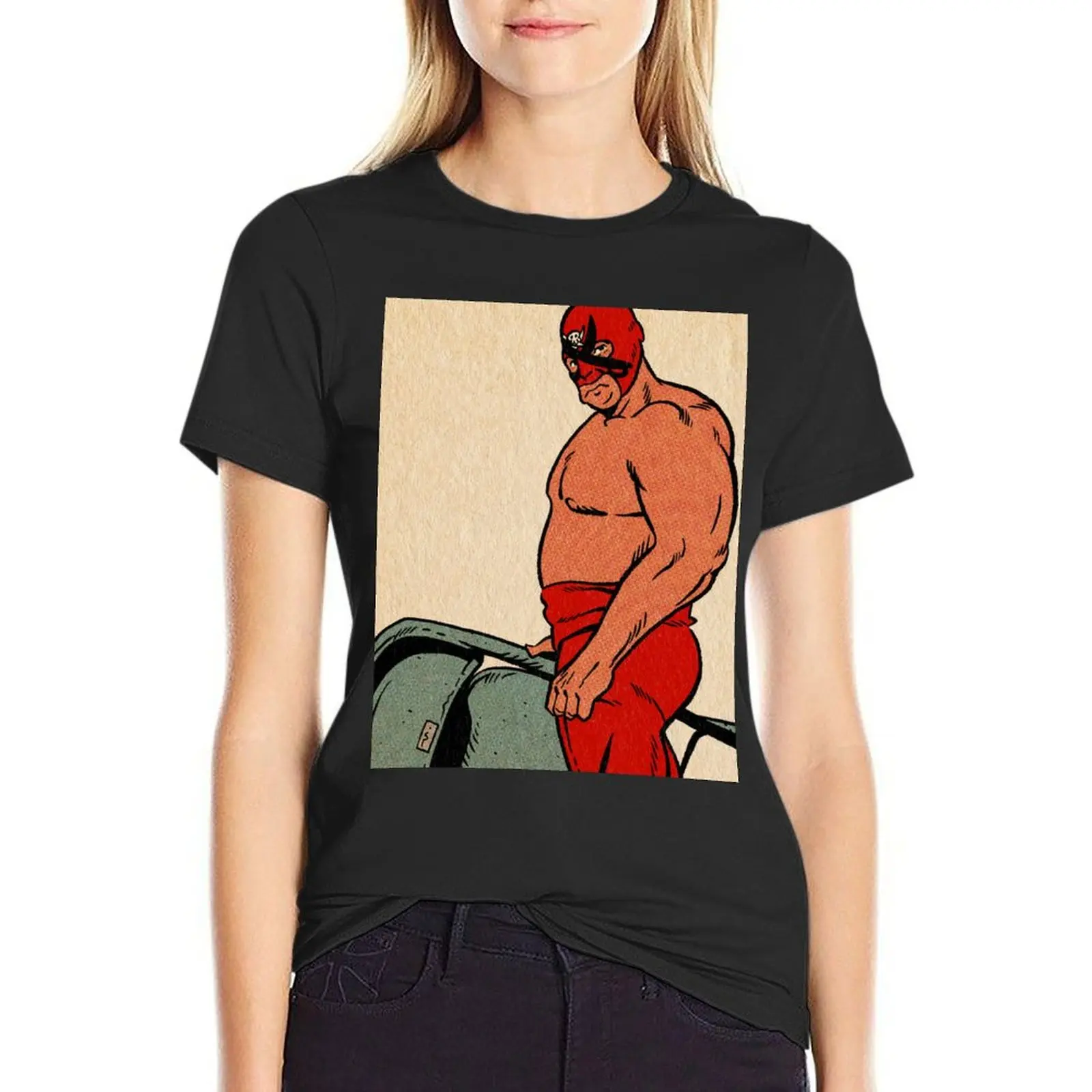 

THE LUCHADOR T-Shirt Blouse animal prinfor summer tops cute tops plain t shirts for Women