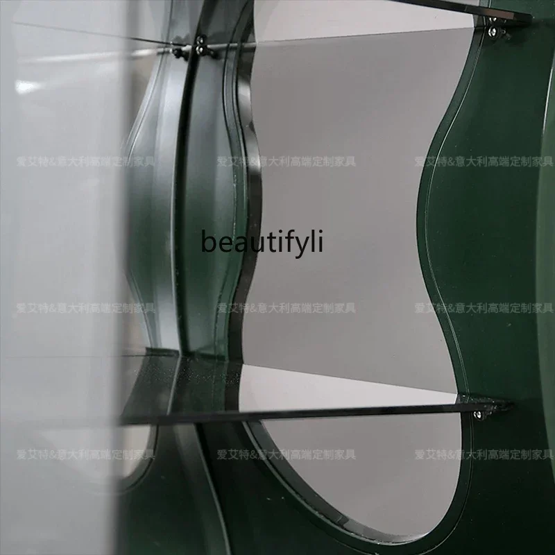 NQ52 Hot sales Wine cabinet living room against the wall household bookcase creative gourd display cabinet acrylic cabinet