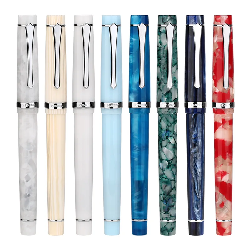 

Penbbs 352 Fountain Pen Blade F Nib /Round EF Ink Pen Resin Acrylic Design Calligraphy Student Gift Office Supplie Stationery
