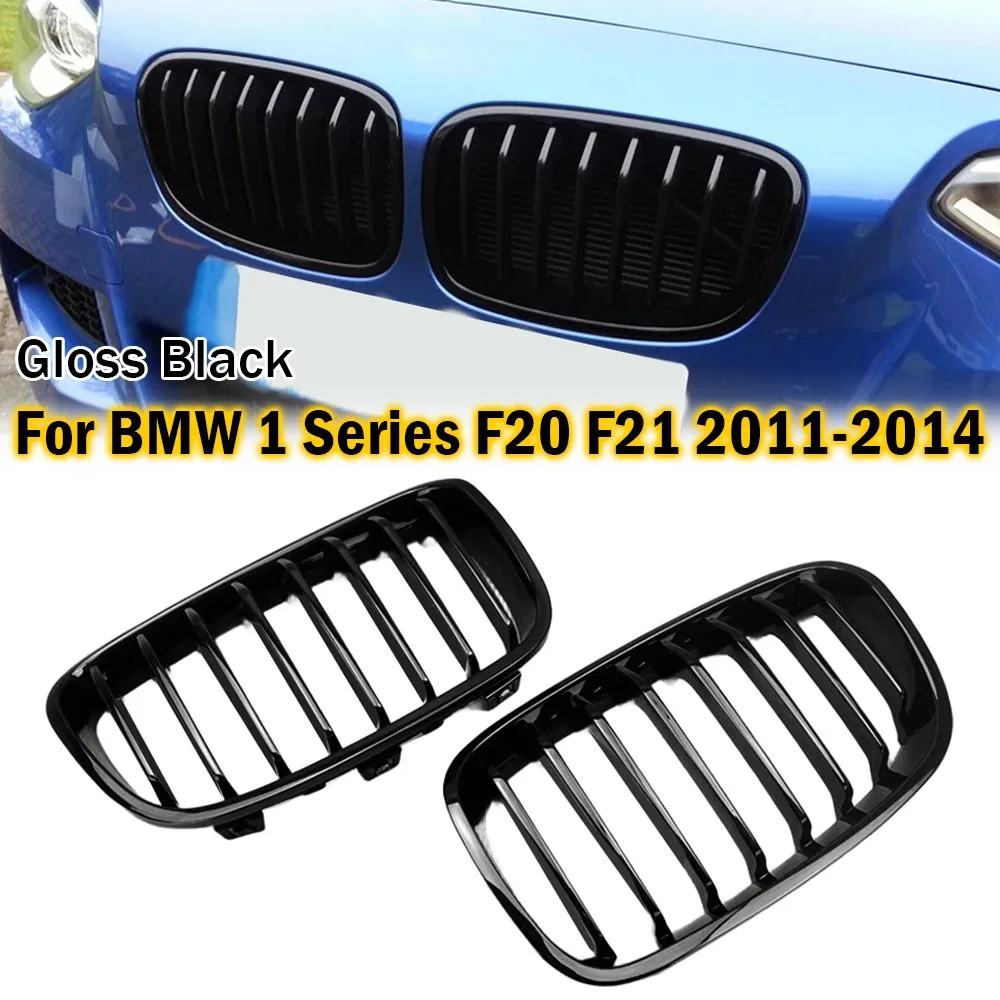 

Для BMW 1 серии F20 F21 2011-2014 2x автомобильная решетка из АБС-пластика, передняя решетка почек, однолинейный стиль 51137239022 51137239021 51137262119
