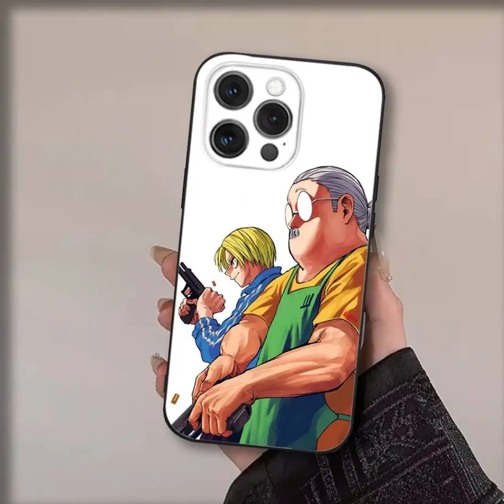 Sakamoto-os Anime D-Day Handyhülle für iPhone 17,16,15,14,13,12,11,Pro,Max,Plus,Air,X,XS,XR,SE,8,7,Mini,Soft Black Funda