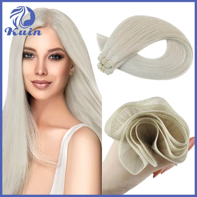 Straight Silk Hair Weft Unproccessed Raw Virgin Human Hair Extensions For Women 100G/Set One Donor Weft Ombre Color Hair