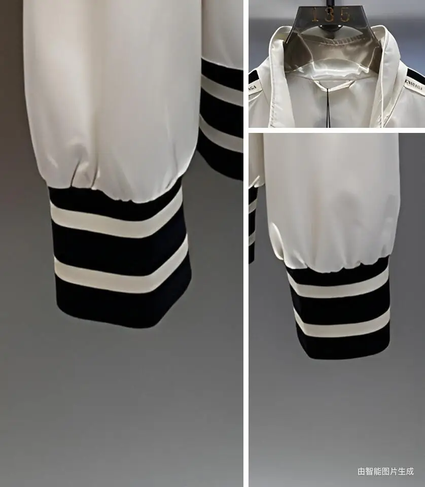 Stand-up collar men's spring new letter-printed splicing slim-fitting versatile jacket