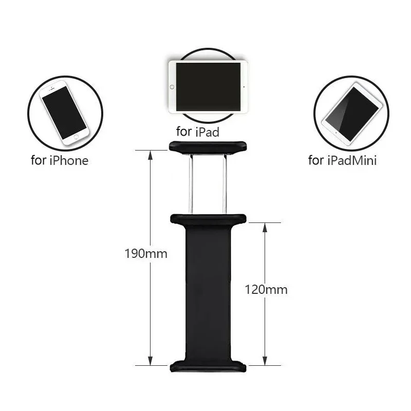 Soporte de Extensión para Control Remoto DJI Mavic Mini/1/Pro/2/Air/Spark, Clip de Montaje para Teléfono, Tableta o Monitor, Soporte Frontal para Controlador