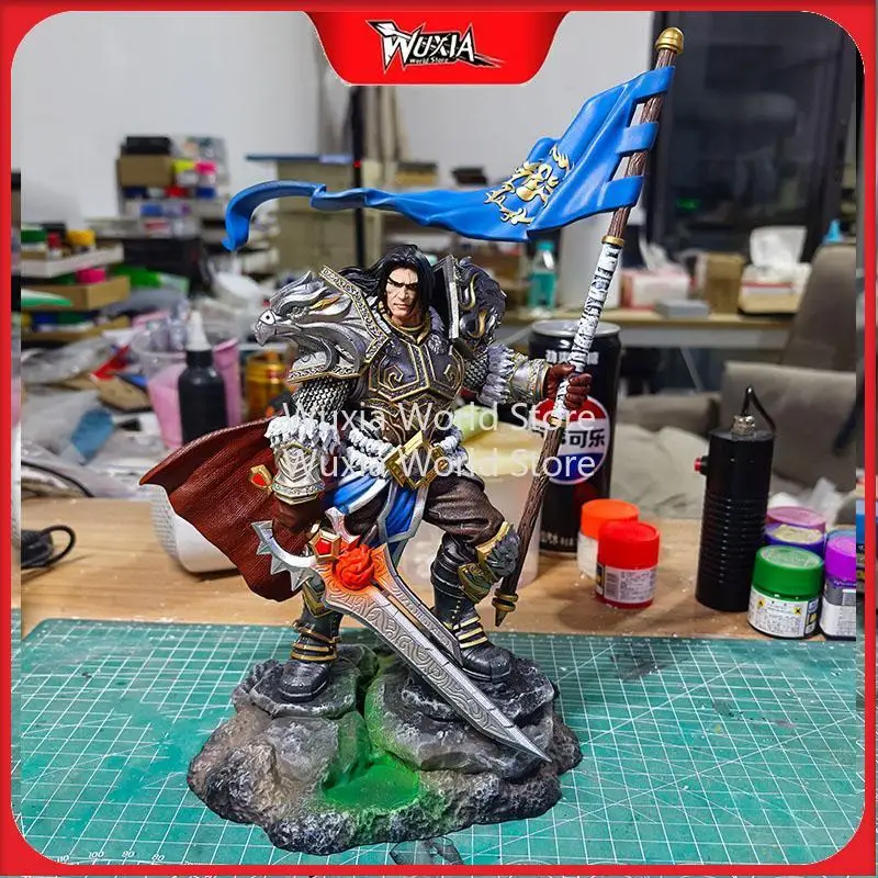 

25-27cm World of Warcraft Varian Jaina Guldan Tyrande Arthas Varok Anime Figures Desktop Ornament Decoration Best Gifts for Boys