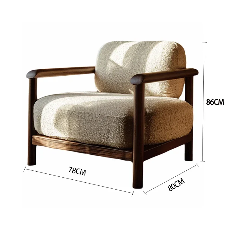 العتيقة نمط الخشب الصلب مقعد واحد أريكة كرسي غرفة المعيشة الترفيه الاستقبال أريكة كرسي غرفة نوم شرفة الترفيه #6