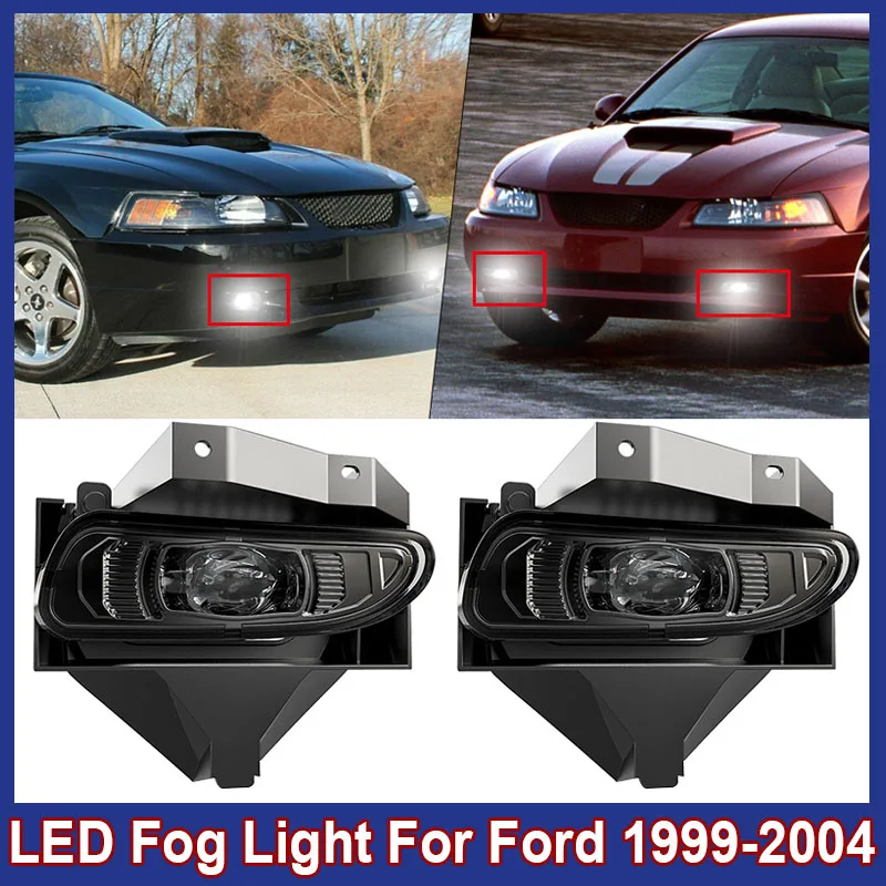 

Car Front LED Fog Lights Assembly For For Ford 1999-2004 Signal Lamp Fog Light Assembly With 880 12V LED Bulb Car Accessories