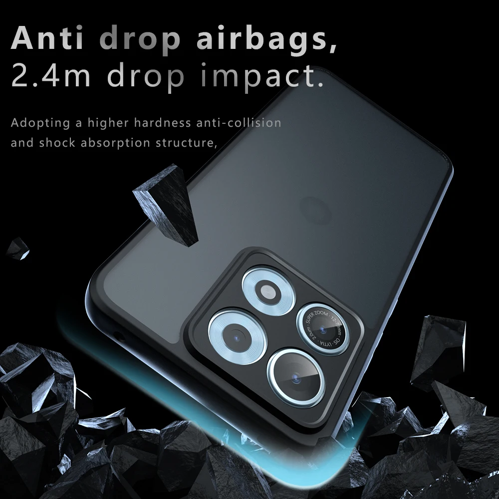Skin Sensation Airbag Anti Drop Case Cover for Motorola Edge 70 Max Mircropyle Back Case Cover Moto Edge 70 Pro/Edge 70 Fusion