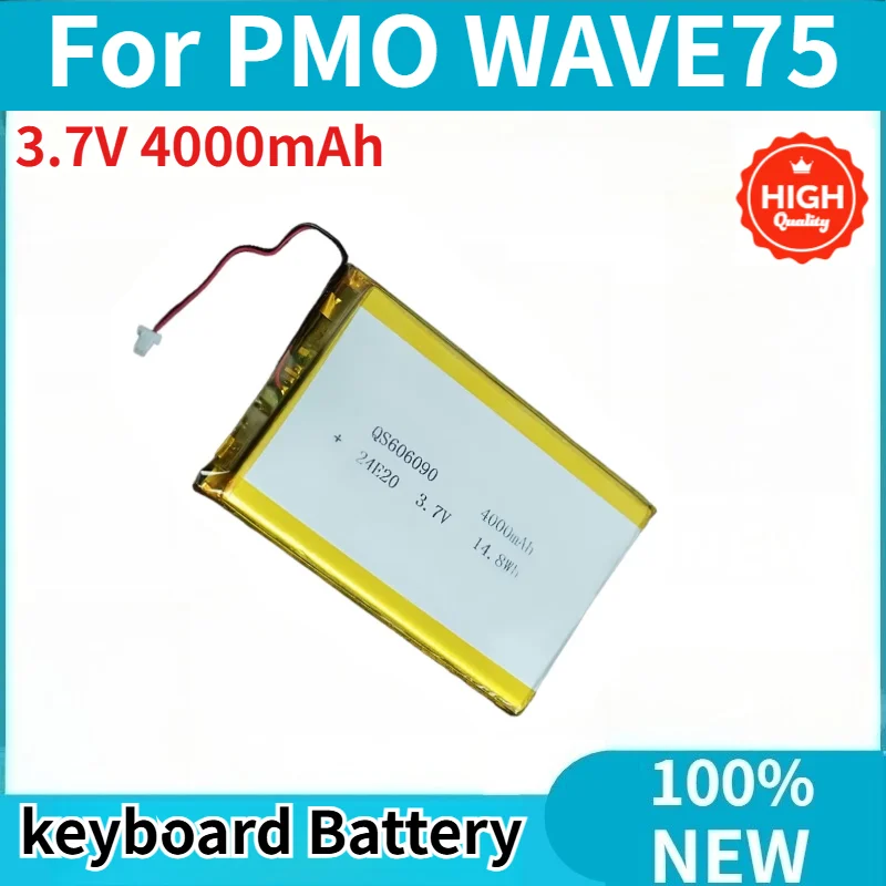 High Quality 3.7V 4000mAh 14.8Wh Battery for PMO WAVE75 Keyboard Replacement Battery