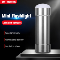 Bright Led Mini Flashlight Built in 5000mAh Rechargeable 26650 Power Batteries Outdoor Camping Torch Emergency Working Lamp