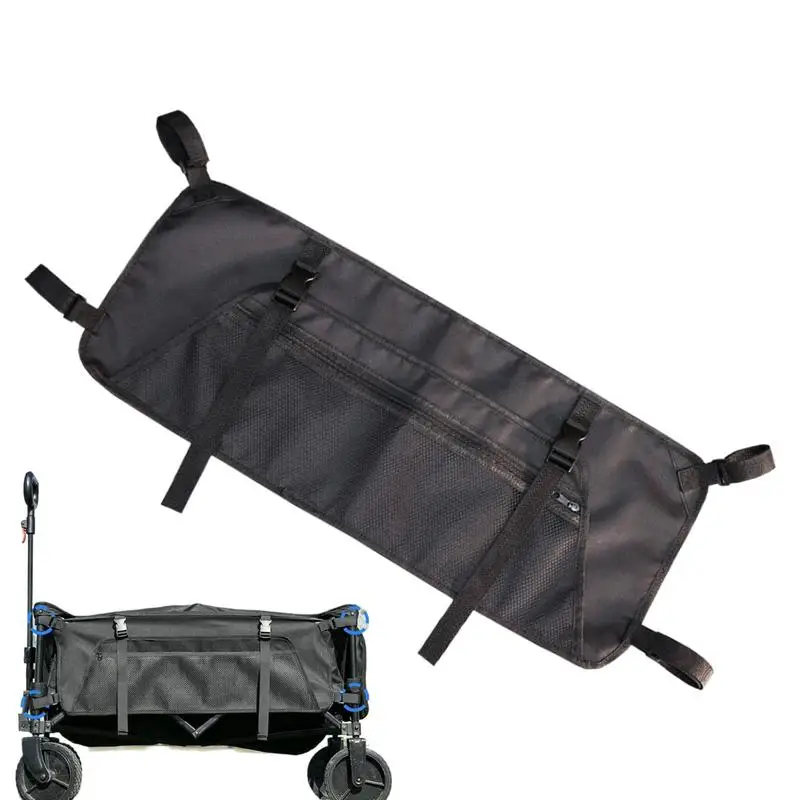 

Foldable Cart Side Bag 600D Oxford Large Capacity Garden Cart Side Pockets Stroller Organizer Sorting Storage Pouch Accessories