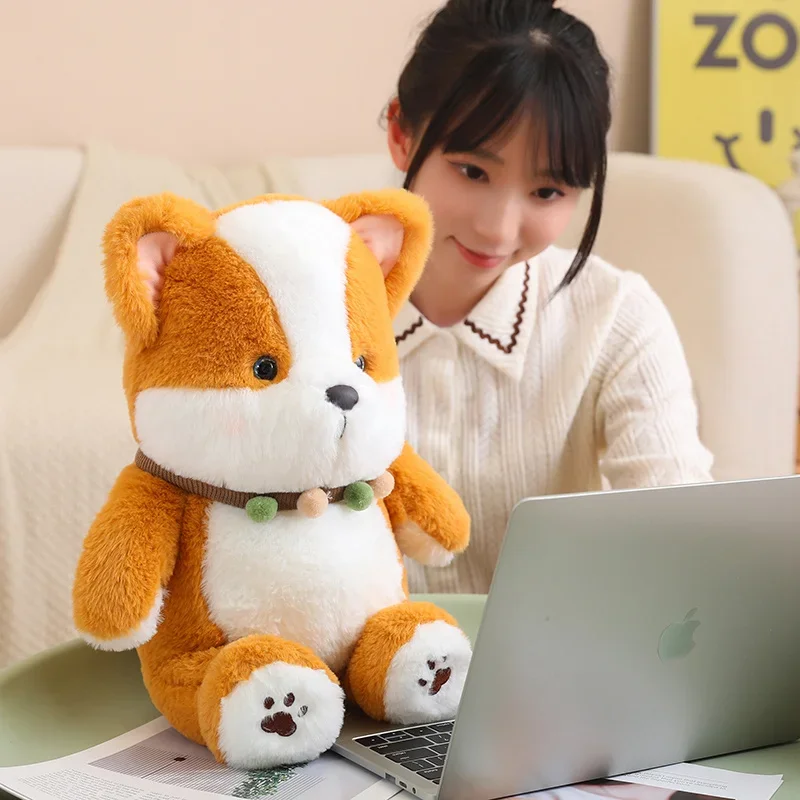 Kawaii 25~45cm Dog Plush Doll Husky Shiba Dog Chow  Plush Doll For Boys And Girls Holiday Gift