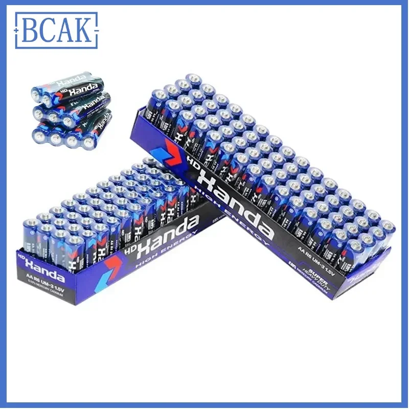

Универсальный AA1.5V 60 шт. одноразовый угольный цинк-марганцевый сухой аккумулятор для будильников, игрушек, пультов дистанционного управления, маленьких фонарей BCAK
