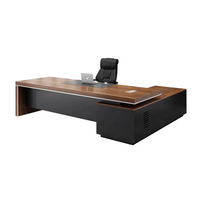 

Boss desk, simple desk, modern president manager office desk and chair combination
