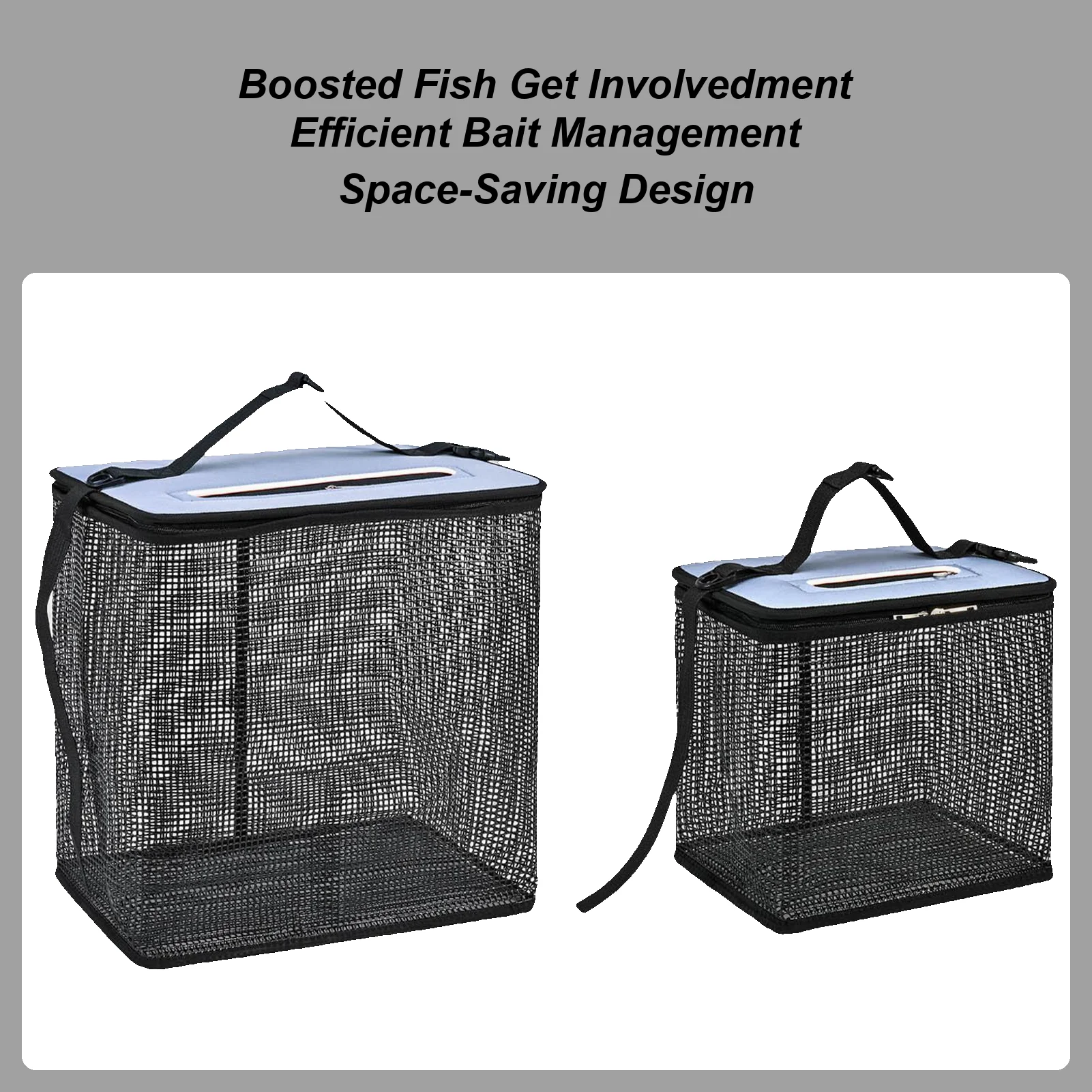 

Floating Fish Basket Large Floating Fishing Basket Mesh Net Compact Holder For Crabbing Kayak Boat Camping Outdoor Activities