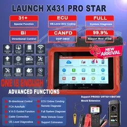 Launch X431 PRO STAR Bidirectional Diagnostic Scanner Update Version Of V/ Pro Elite/Pros Elite VAG Guided Function ECU Coding