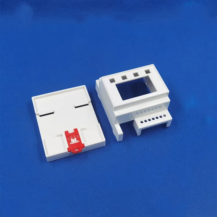 1pcs DIN 35-Rail PLC Electrical Housing Safety Grid Isolation Module ABS Plastic Instrument Housing 4-32-4:88X72X59 Junction Box