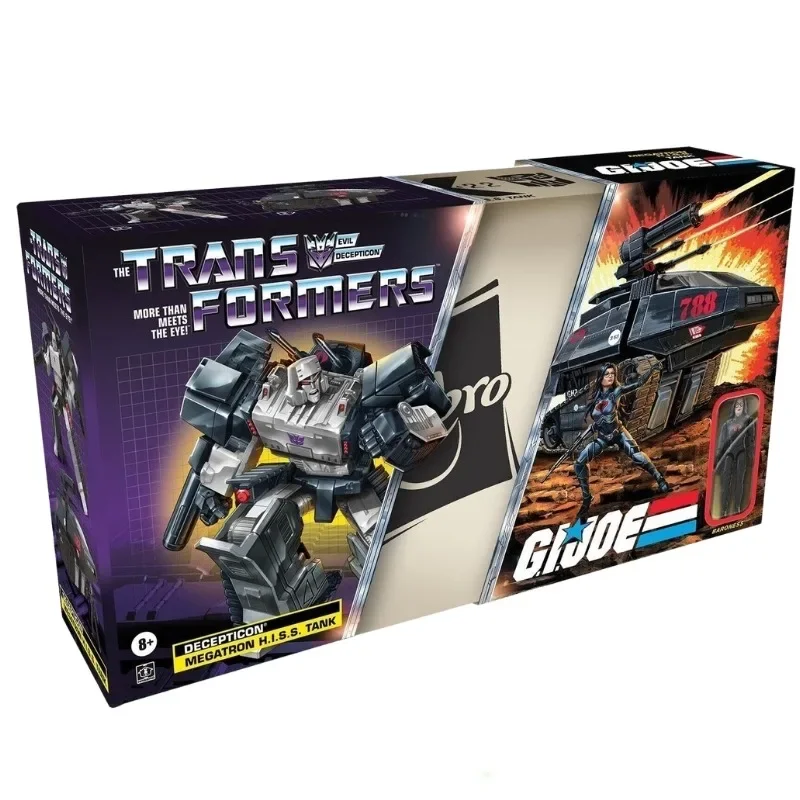 In Stock Takara Tomy Transformers G Series Crossover Special Forces Tank Megatron & Baroness Movable Figure Robot Model Gifts