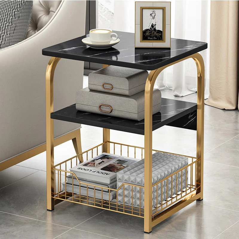 Coffee Table Small Apartment Home Living Room Multifunctional Simple Mini Side Table Modern Creative Light Luxury Corner Table