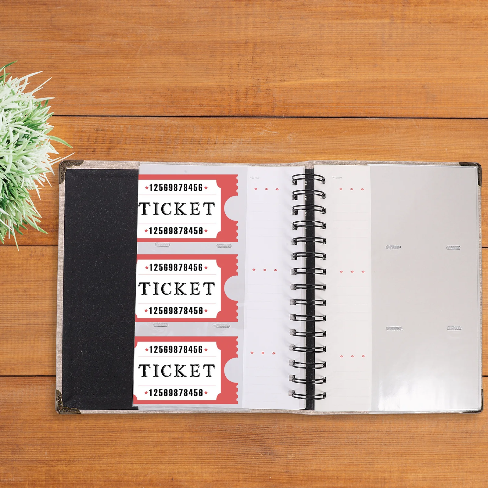 Tickets Storage Album Wear-Resistant Cards Organizer For Concert Movie Travel Souvenirs Collection Loose-Leaf Holder